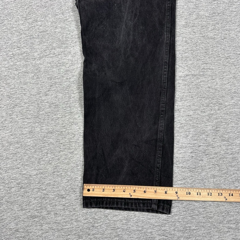 Levis 550 Jeans Mens Size 36x32 Black Denim Relaxed 5-Pocket Work Outdoor - Picture 6 of 10